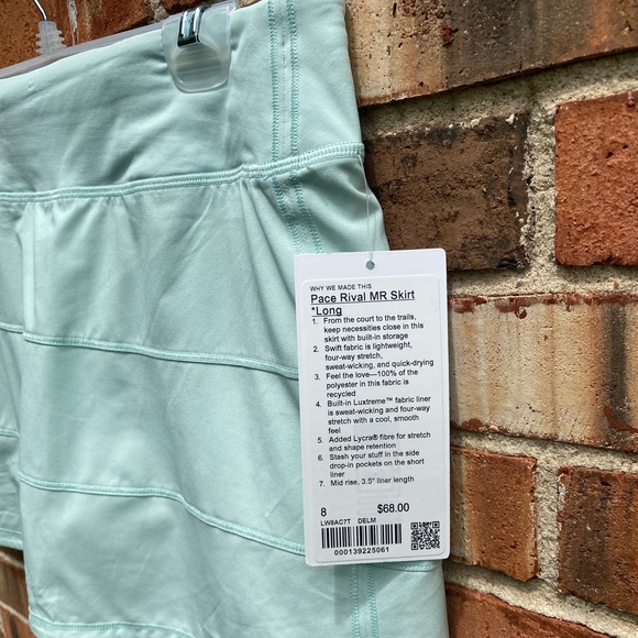 lululemon athletica Dresses & Skirts - Lululemon Pace Rival midrise skirt size 8 Tall